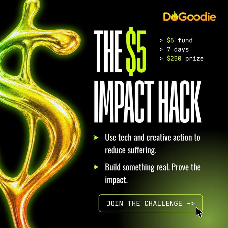 The $5 Impact Hack campaign artwork